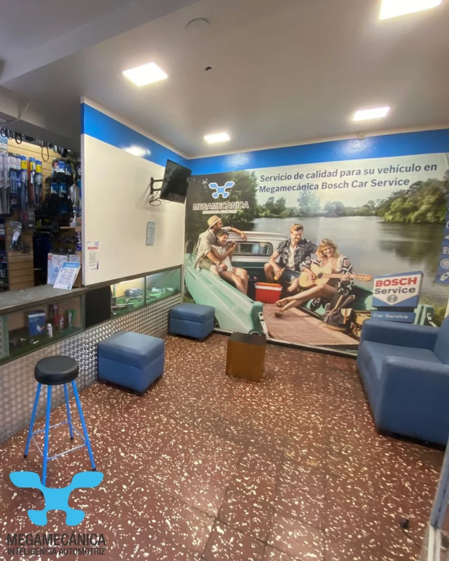 Sala de espera del taller